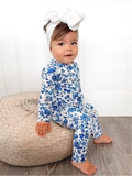Dainty Blue Bamboo Zip
