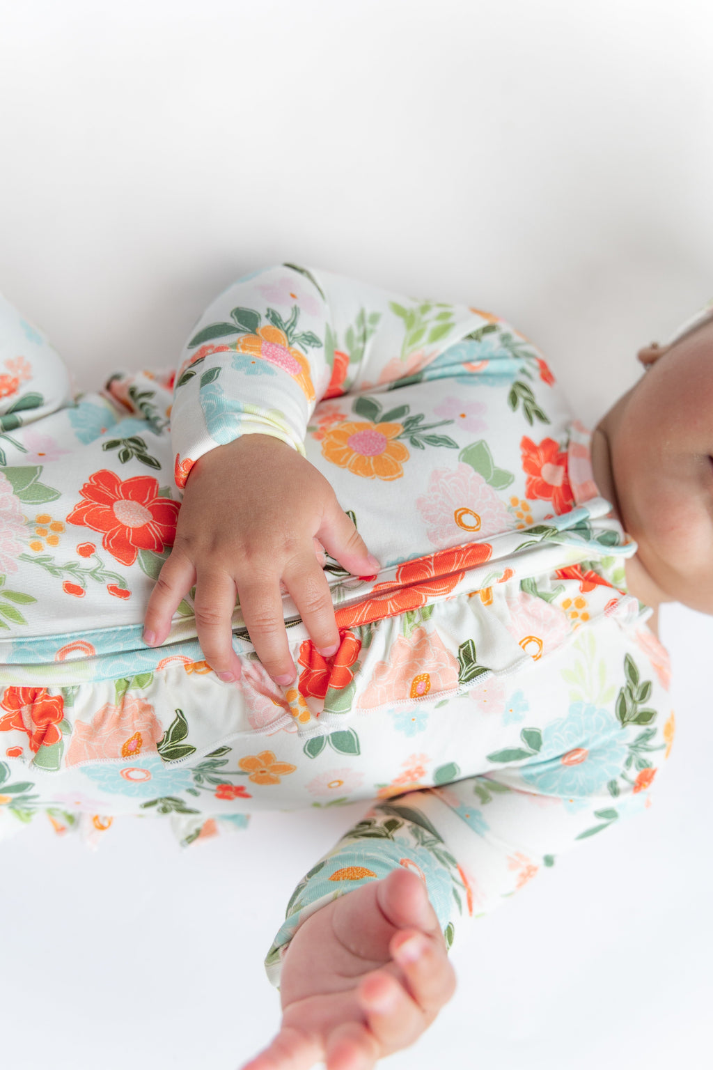 Cottage Blooms Bamboo Zip Romper