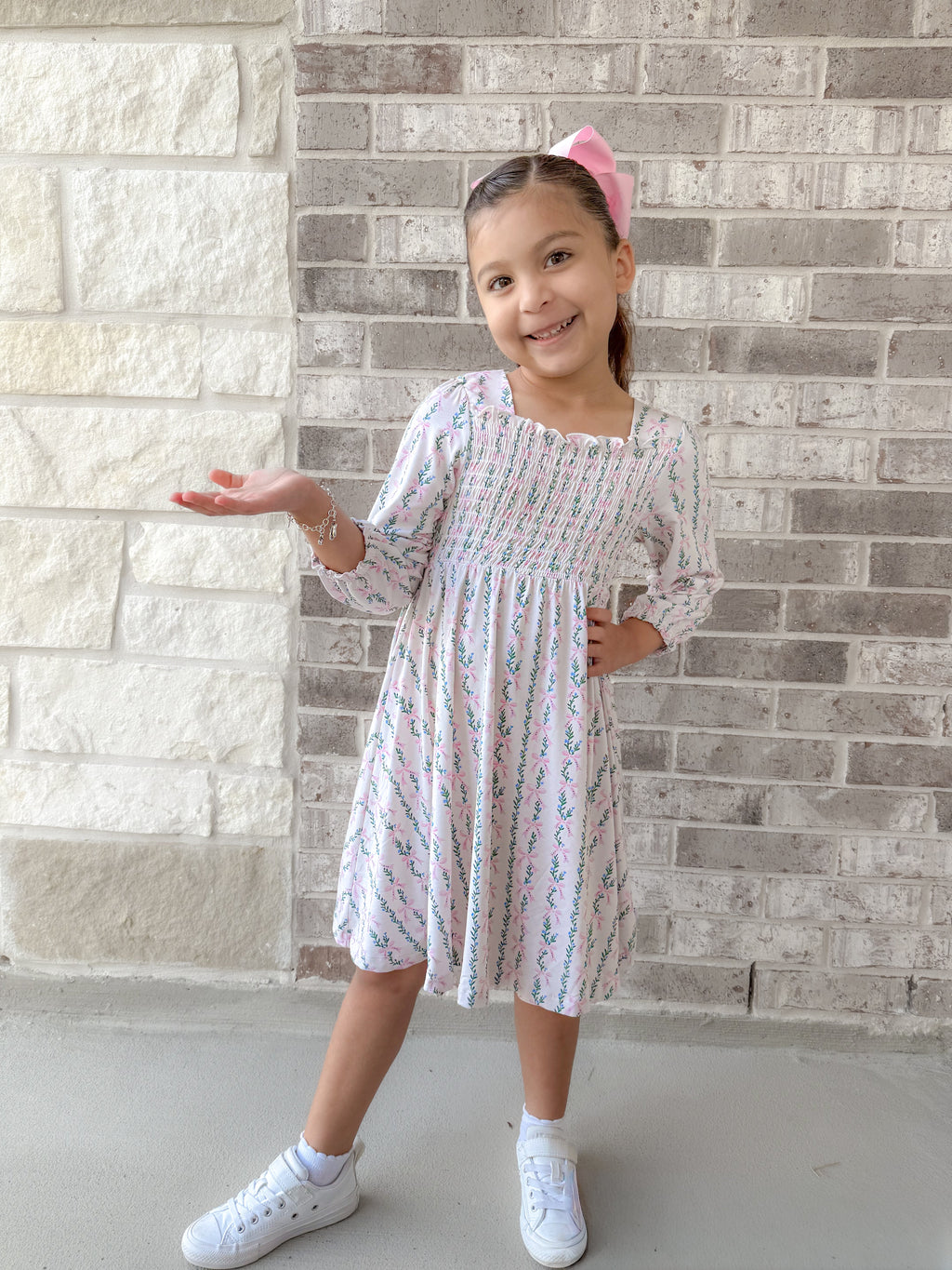 Arabella Smocked Twirl Dress